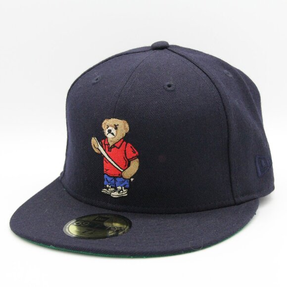 Acapulco Gold X New Era Angry ‘Lo Bear Navy Fitted Hat - Picture 1 of 6